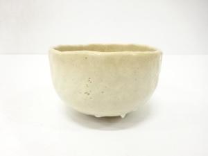作家物　白釉　茶碗